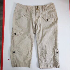 DKNY Jeans bermuda  cargo short cream colour women's size 6